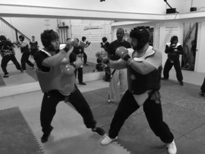 Students Sparring